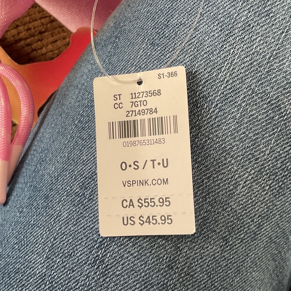 Victoria's Secret PINK Floral Mini Duffle Bag in Cream and Pink - Picture 3 of 4